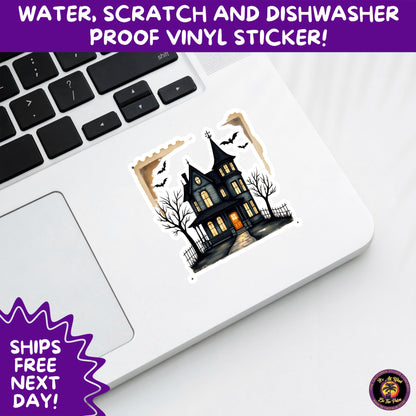 HALLOWEEN VINYL STICKERS | Spooky Ghosts, Witches, Pumpkins, Skulls and Bats – Waterproof Halloween Sticker Pack for All Ages