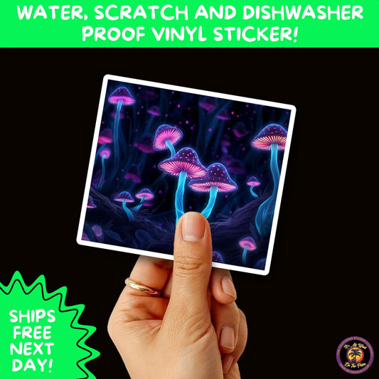 PSYCHEDELIC ART STICKERS | Trippy Groovy Vinyl Decals for Journals, Water Bottles, Laptops, Hippie Aesthetic Stickers for Vibe Lovers