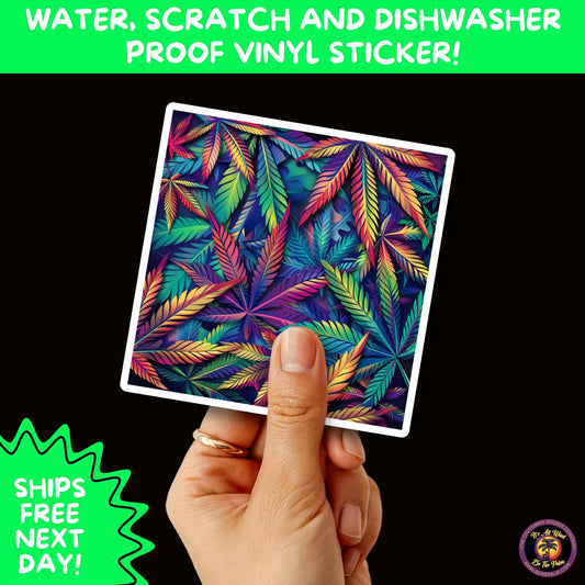 PSYCHEDELIC ART STICKERS | Trippy Groovy Vinyl Decals for Journals, Water Bottles, Laptops, Hippie Aesthetic Stickers for Vibe Lovers