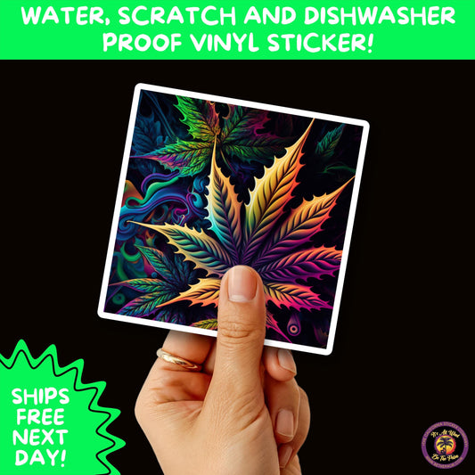 PSYCHEDELIC ART STICKERS | Trippy Groovy Vinyl Decals for Journals, Water Bottles, Laptops, Hippie Aesthetic Stickers for Vibe Lovers