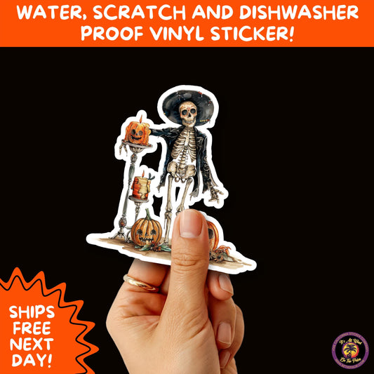 HALLOWEEN VINYL STICKERS | Spooky Ghosts, Witches, Pumpkins, Skulls and Bats – Waterproof Halloween Sticker Pack for All Ages