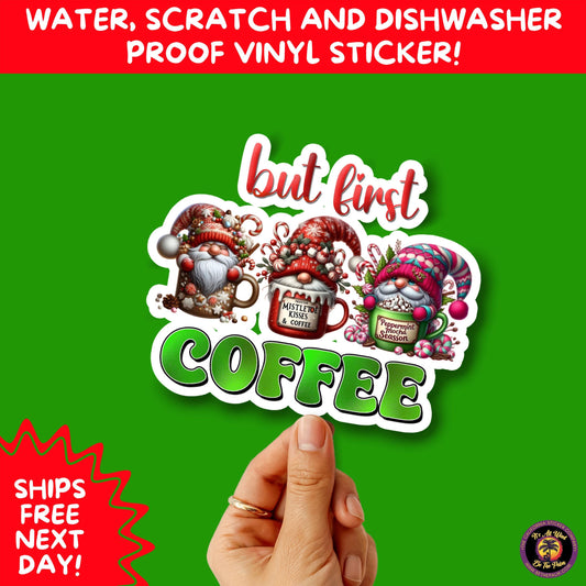 CHRISTMAS STICKER PACK | Festive Holiday Decor Vinyl Stickers Perfect for Journals Gifts Planners Stocking Stuffers Winter for coffee lovers