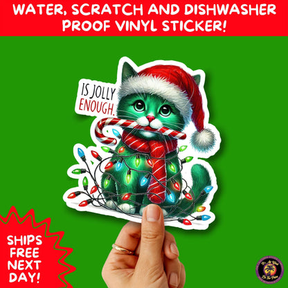 CHRISTMAS STICKER PACK | Festive Holiday Decor Vinyl Stickers Perfect for Journals Gifts Planners Stocking Stuffers Winter for coffee lovers