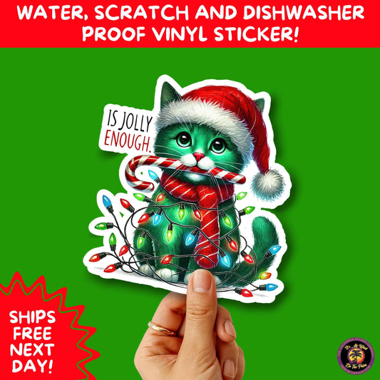 CHRISTMAS STICKER PACK | Festive Holiday Decor Vinyl Stickers Perfect for Journals Gifts Planners Stocking Stuffers Winter for coffee lovers