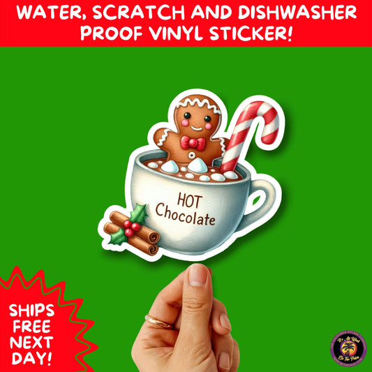 CHRISTMAS STICKER PACK | Festive Holiday Decor Vinyl Stickers Perfect for Journals Gifts Planners Stocking Stuffers Winter for coffee lovers