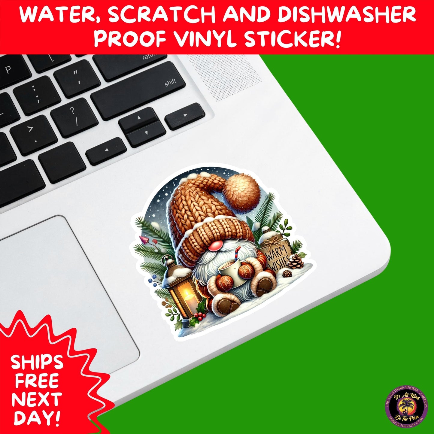 CHRISTMAS STICKER PACK | Festive Holiday Decor Vinyl Stickers Perfect for Journals Gifts Planners Stocking Stuffers Winter for gnome lovers