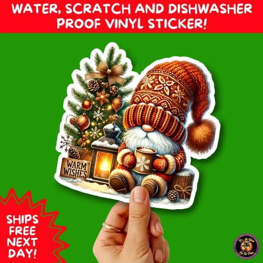 CHRISTMAS STICKER PACK | Festive Holiday Decor Vinyl Stickers Perfect for Journals Gifts Planners Stocking Stuffers Winter for gnome lovers