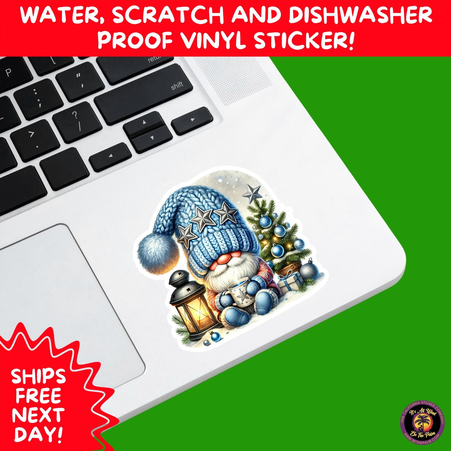 CHRISTMAS STICKER PACK | Festive Holiday Decor Vinyl Stickers Perfect for Journals Gifts Planners Stocking Stuffers Winter for gnome lovers