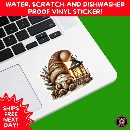 CHRISTMAS STICKER PACK | Festive Holiday Decor Vinyl Stickers Perfect for Journals Gifts Planners Stocking Stuffers Winter for gnome lovers