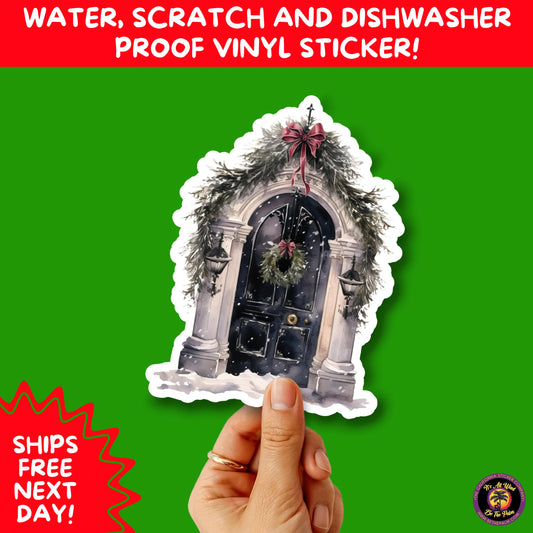 GOTHIC CHRISTMAS STICKERS Dark Holiday Aesthetic Stickers | Spooky Cute Christmas Decor | Goth Planner Stickers for Gifts & Cards