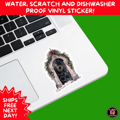 GOTHIC CHRISTMAS STICKERS Dark Holiday Aesthetic Stickers | Spooky Cute Christmas Decor | Goth Planner Stickers for Gifts & Cards