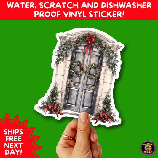 GOTHIC CHRISTMAS STICKERS Dark Holiday Aesthetic Stickers | Spooky Cute Christmas Decor | Goth Planner Stickers for Gifts & Cards