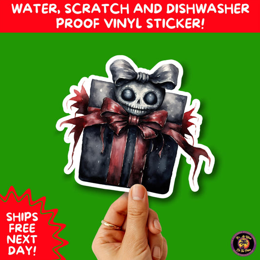GOTHIC CHRISTMAS STICKERS Dark Holiday Aesthetic Stickers | Spooky Cute Christmas Decor | Goth Planner Stickers for Gifts & Cards