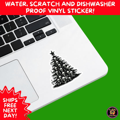 GOTHIC CHRISTMAS STICKERS Dark Holiday Aesthetic Stickers | Spooky Cute Christmas Decor | Goth Planner Stickers for Gifts & Cards