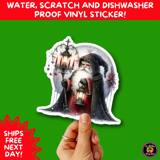 GOTHIC CHRISTMAS STICKERS Dark Holiday Aesthetic Stickers | Spooky Cute Christmas Decor | Goth Planner Stickers for Gifts & Cards
