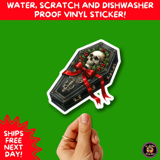GOTHIC CHRISTMAS STICKERS Dark Holiday Aesthetic Stickers | Spooky Cute Christmas Decor | Goth Planner Stickers for Gifts & Cards