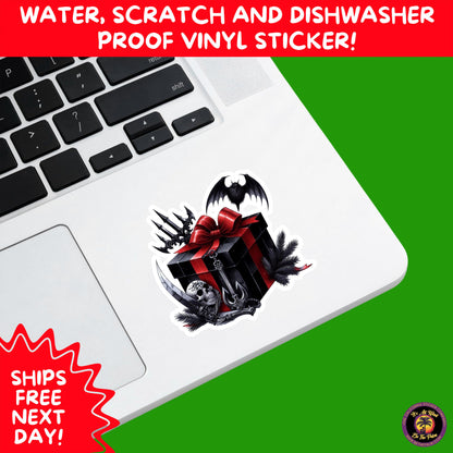 GOTHIC CHRISTMAS STICKERS Dark Holiday Aesthetic Stickers | Spooky Cute Christmas Decor | Goth Planner Stickers for Gifts & Cards