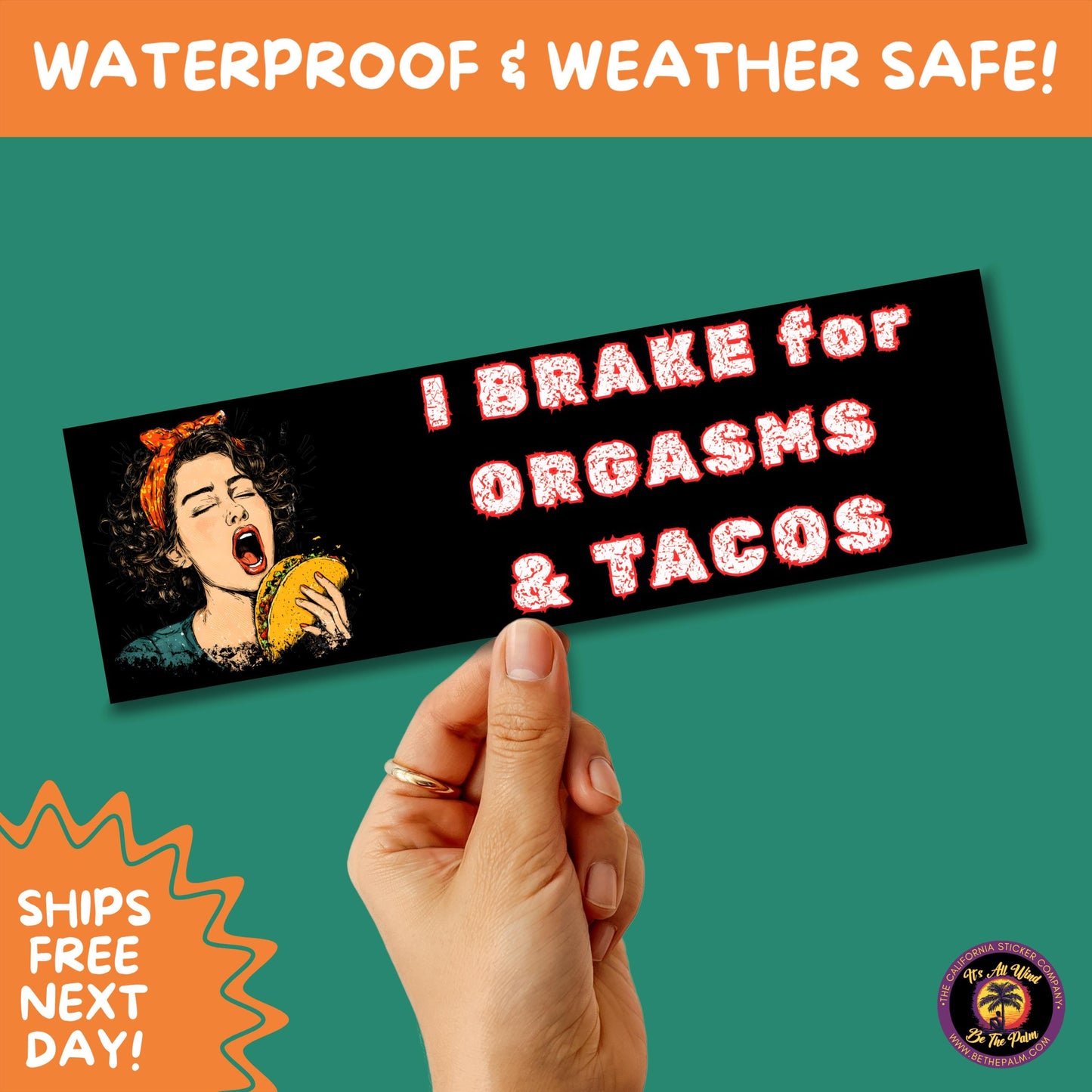 BUMPER STICKER | Funny Vinyl Decals for Cars Trucks Laptops Durable Waterproof Outdoor Sticker Gift for Drivers and Road Trips