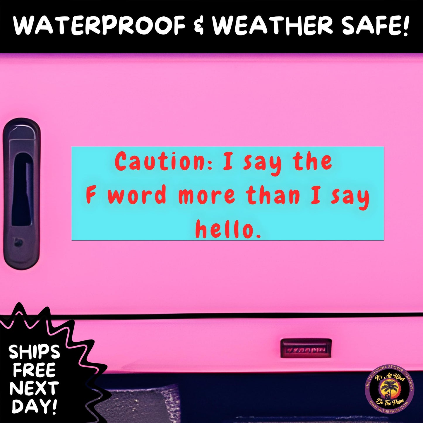BUMPER STICKER | Funny Vinyl Decals for Cars Trucks Laptops Durable Waterproof Outdoor Sticker Gift for Drivers and Road Trips