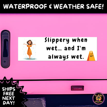 BUMPER STICKER | Funny Vinyl Decals for Cars Trucks Laptops Durable Waterproof Outdoor Sticker Gift for Drivers and Road Trips