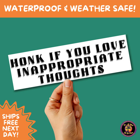 BUMPER STICKER | Funny Vinyl Decals for Cars Trucks Laptops Durable Waterproof Outdoor Sticker Gift for Drivers and Road Trips