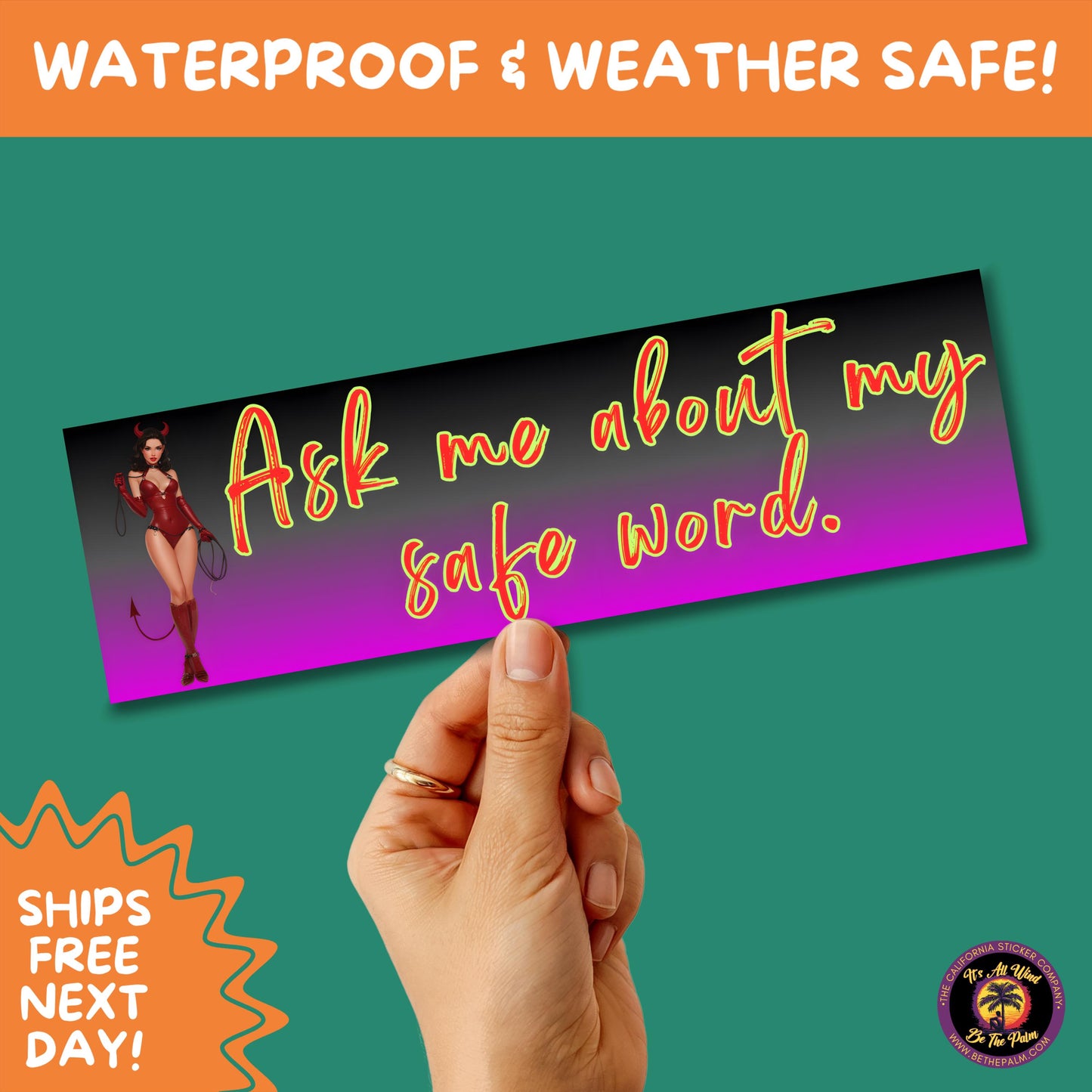 BUMPER STICKER | Funny Vinyl Decals for Cars Trucks Laptops Durable Waterproof Outdoor Sticker Gift for Drivers and Road Trips
