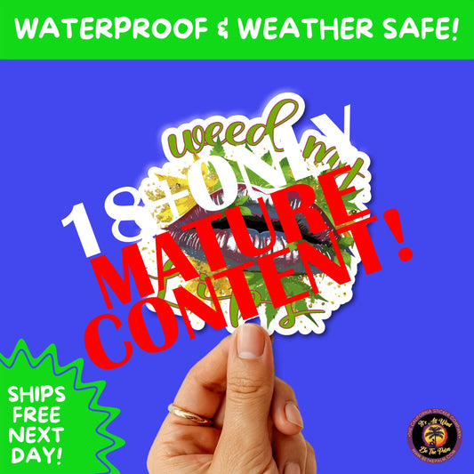 WEED STICKER SET | Funny 420 Cannabis Stickers for Water Bottle, Laptop, Hydroflask, Stoner Gift Idea, Smoker Vinyl Decal Pack