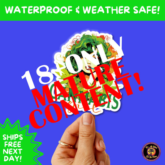 WEED STICKER SET | Funny 420 Cannabis Stickers for Water Bottle, Laptop, Hydroflask, Stoner Gift Idea, Smoker Vinyl Decal Pack