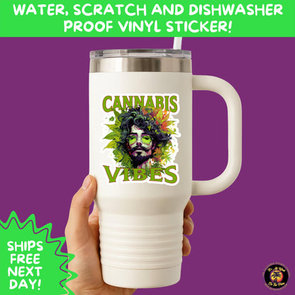 WEED STICKER SET | Funny 420 Cannabis Stickers for Water Bottle, Laptop, Hydroflask, Stoner Gift Idea, Smoker Vinyl Decal Pack