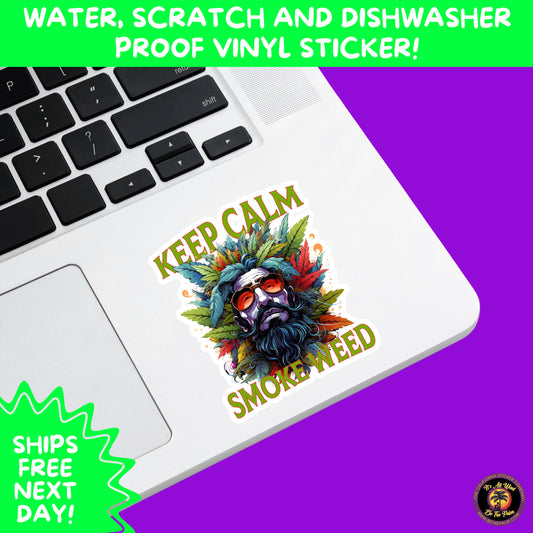 WEED STICKER SET | Funny 420 Cannabis Stickers for Water Bottle, Laptop, Hydroflask, Stoner Gift Idea, Smoker Vinyl Decal Pack