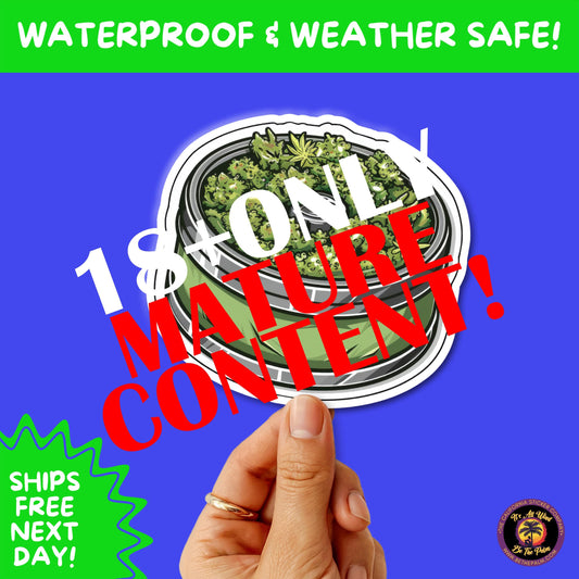 WEED STICKER SET | Funny 420 Cannabis Stickers for Water Bottle, Laptop, Hydroflask, Stoner Gift Idea, Smoker Vinyl Decal Pack