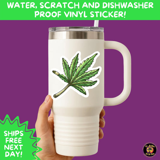 WEED STICKER SET | Funny 420 Cannabis Stickers for Water Bottle, Laptop, Hydroflask, Stoner Gift Idea, Smoker Vinyl Decal Pack