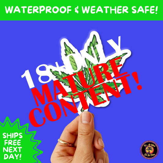 WEED STICKER SET | Funny 420 Cannabis Stickers for Water Bottle, Laptop, Hydroflask, Stoner Gift Idea, Smoker Vinyl Decal Pack