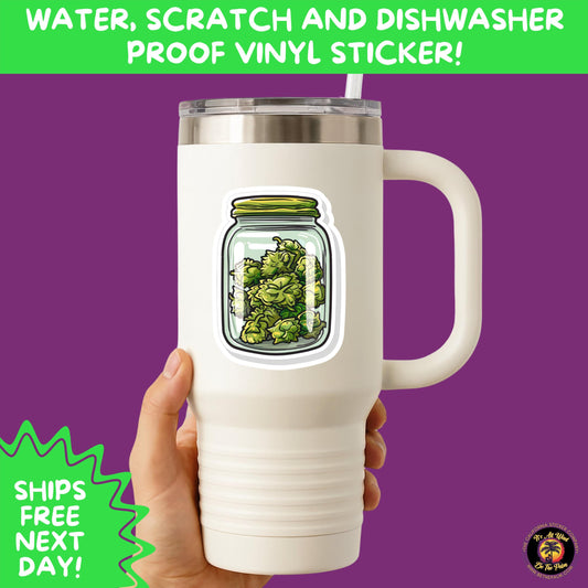 WEED STICKER SET | Funny 420 Cannabis Stickers for Water Bottle, Laptop, Hydroflask, Stoner Gift Idea, Smoker Vinyl Decal Pack