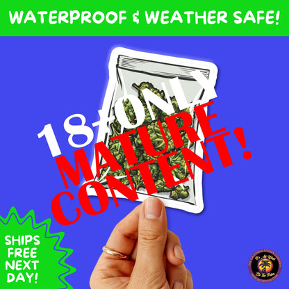WEED STICKER SET | Funny 420 Cannabis Stickers for Water Bottle, Laptop, Hydroflask, Stoner Gift Idea, Smoker Vinyl Decal Pack