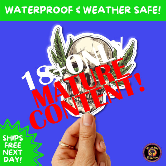 WEED STICKER SET | Funny 420 Cannabis Stickers for Water Bottle, Laptop, Hydroflask, Stoner Gift Idea, Smoker Vinyl Decal Pack