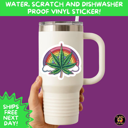 WEED STICKER SET | Funny 420 Cannabis Stickers for Water Bottle, Laptop, Hydroflask, Stoner Gift Idea, Smoker Vinyl Decal Pack