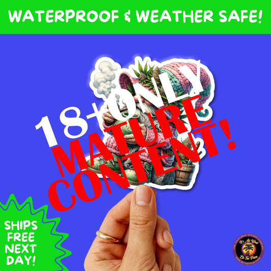 WEED STICKER SET | Funny 420 Cannabis Stickers for Water Bottle, Laptop, Hydroflask, Stoner Gift Idea, Smoker Vinyl Decal Pack