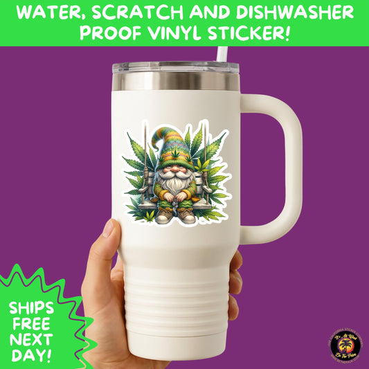 WEED STICKER SET | Funny 420 Cannabis Stickers for Water Bottle, Laptop, Hydroflask, Stoner Gift Idea, Smoker Vinyl Decal Pack