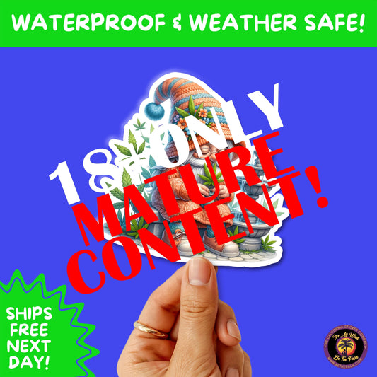 WEED STICKER SET | Funny 420 Cannabis Stickers for Water Bottle, Laptop, Hydroflask, Stoner Gift Idea, Smoker Vinyl Decal Pack