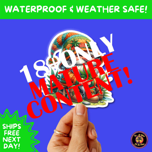 WEED STICKER SET | Funny 420 Cannabis Stickers for Water Bottle, Laptop, Hydroflask, Stoner Gift Idea, Smoker Vinyl Decal Pack