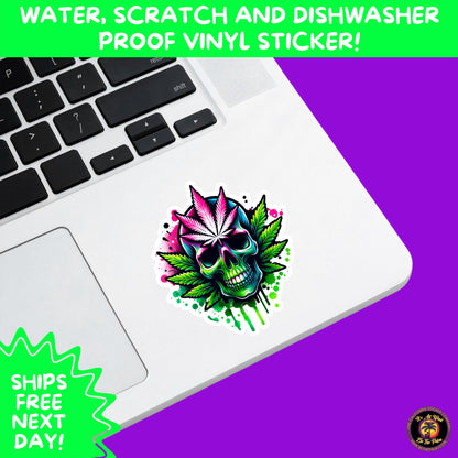WEED STICKER SET | Funny 420 Cannabis Stickers for Water Bottle, Laptop, Hydroflask, Stoner Gift Idea, Smoker Vinyl Decal Pack