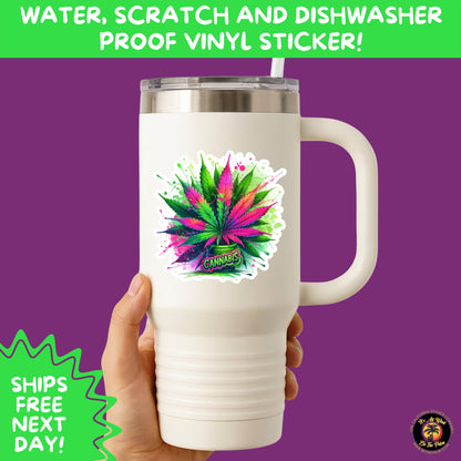 WEED STICKER SET | Funny 420 Cannabis Stickers for Water Bottle, Laptop, Hydroflask, Stoner Gift Idea, Smoker Vinyl Decal Pack
