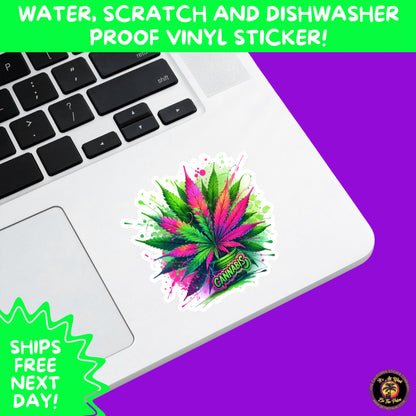 WEED STICKER SET | Funny 420 Cannabis Stickers for Water Bottle, Laptop, Hydroflask, Stoner Gift Idea, Smoker Vinyl Decal Pack