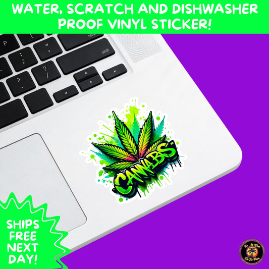 WEED STICKER SET | Funny 420 Cannabis Stickers for Water Bottle, Laptop, Hydroflask, Stoner Gift Idea, Smoker Vinyl Decal Pack