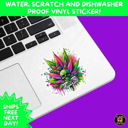 WEED STICKER SET | Funny 420 Cannabis Stickers for Water Bottle, Laptop, Hydroflask, Stoner Gift Idea, Smoker Vinyl Decal Pack