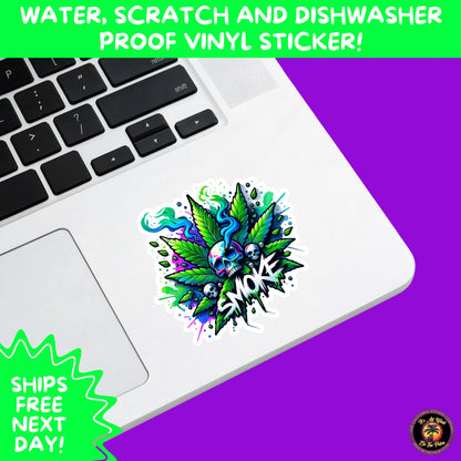 WEED STICKER SET | Funny 420 Cannabis Stickers for Water Bottle, Laptop, Hydroflask, Stoner Gift Idea, Smoker Vinyl Decal Pack