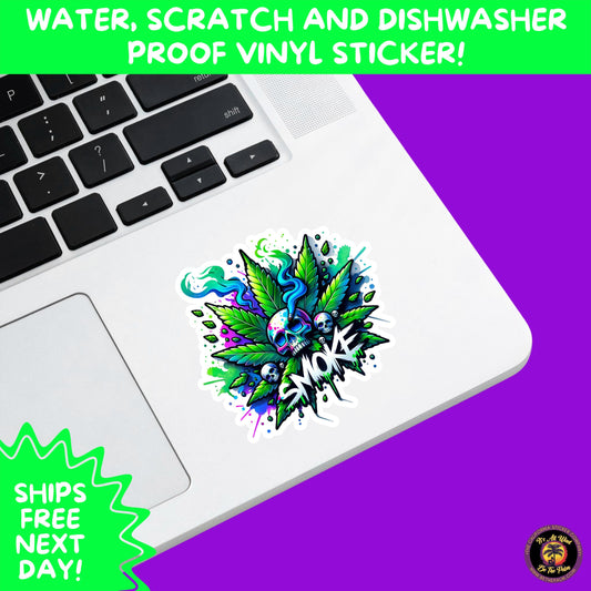 WEED STICKER SET | Funny 420 Cannabis Stickers for Water Bottle, Laptop, Hydroflask, Stoner Gift Idea, Smoker Vinyl Decal Pack