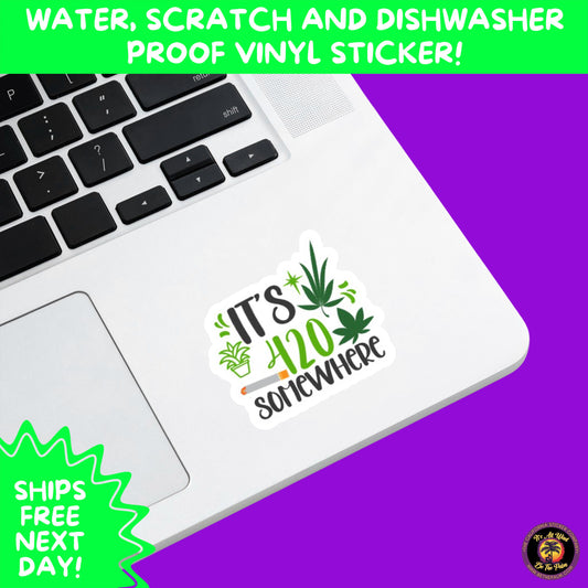 WEED STICKER SET | Funny 420 Cannabis Stickers for Water Bottle, Laptop, Hydroflask, Stoner Gift Idea, Smoker Vinyl Decal Pack