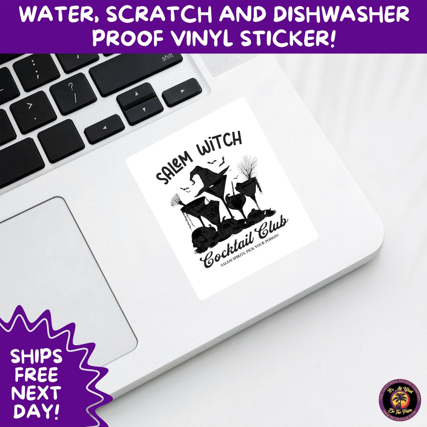 HALLOWEEN VINYL STICKERS | Spooky Ghosts, Witches, Pumpkins, Skulls and Bats – Waterproof Halloween Sticker Pack for All Ages